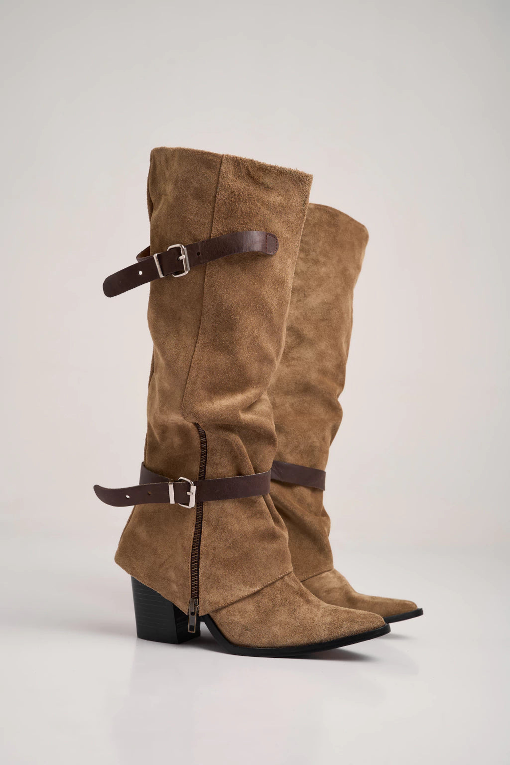 Texanas bordeaux cuero