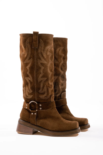 Biker boots Fogo cuero