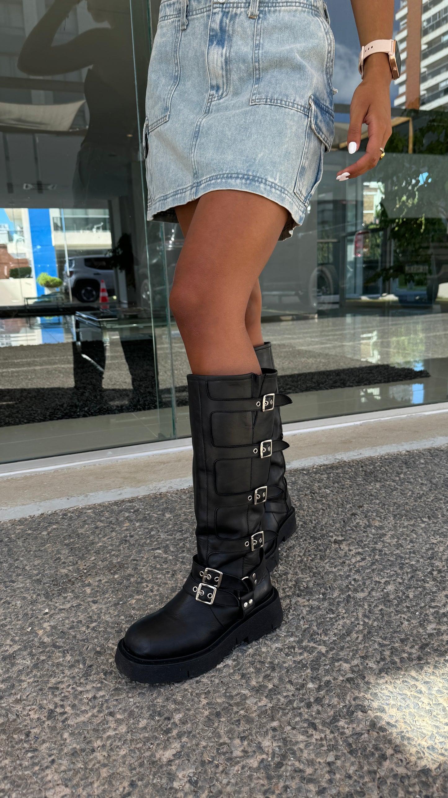 Biker boots Milan cuero