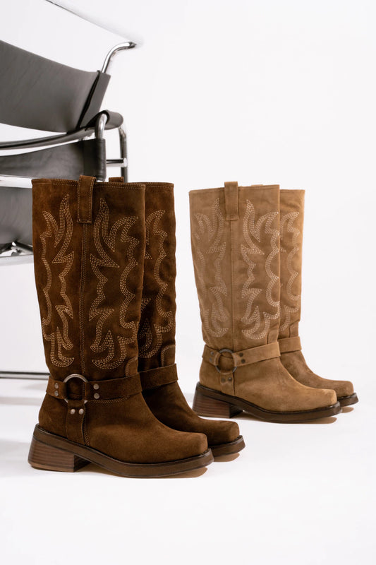 Biker boots Fogo cuero